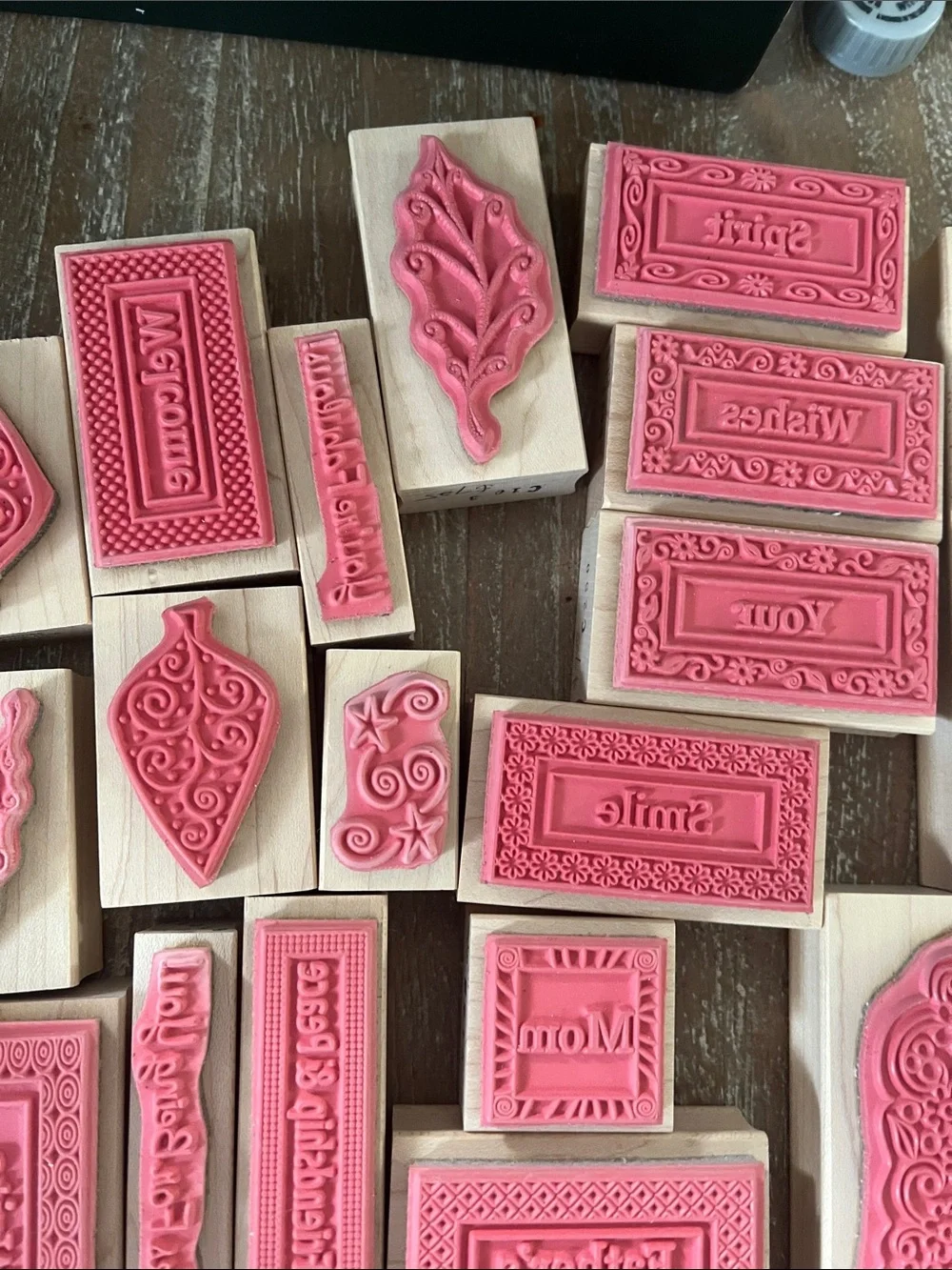 Lot Of 62 New lot Of Rubber Stamps for Crafts